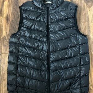 Annil Black Down Quilted Puffer Vest